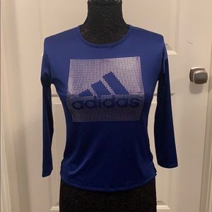Royal blue Adidas long sleeve shirt
